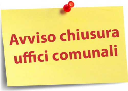 Chiusura uffici comunali martedì 17 marzo